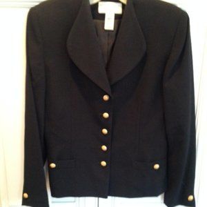 Saville Black Jacket and Slacks Petite. Never Used